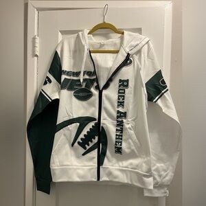 NEW NFL NEVER WORN NEW YORK JETS LIGHTWEIGHT ZIP UP HOODIE